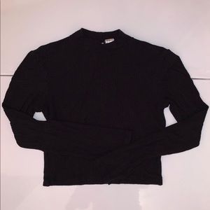 H&M black mock neck top